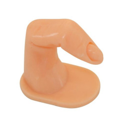 Training finger-dummy for teaching nail extensions / with hole, 1 pc.