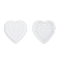 Glue Palette 20 Holes Heart - White