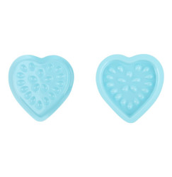 Glue Palette 20 Holes Heart - Blue