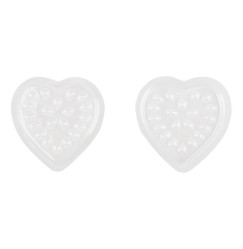 Glue Palette 20 Holes Heart - Transparent