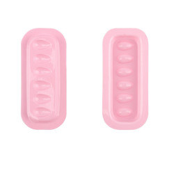 Glue Palette 6 Holes Rectangular - Pink