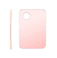 Mixing palette / acrylic with spatula / rose gold