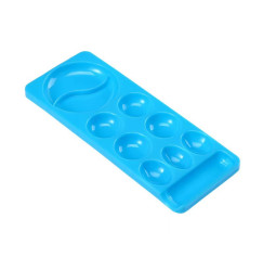 Palette for mixing various textures, blue / 8 cells /