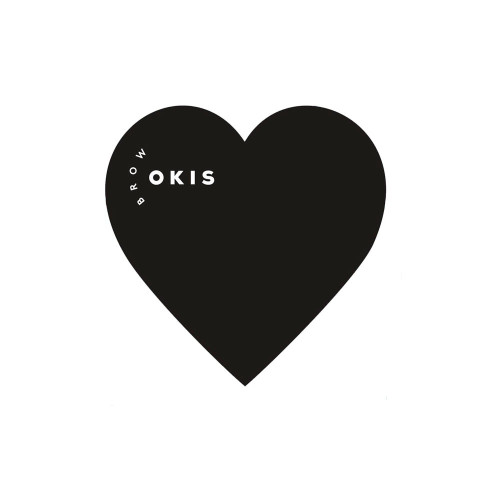 Палітра для змішування чорне серце Okis Brow