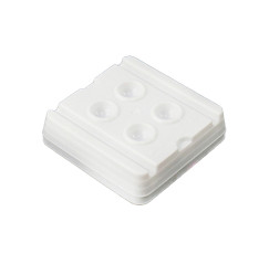 Plastic palette for lamination, 4 cells / white, 1 pc.