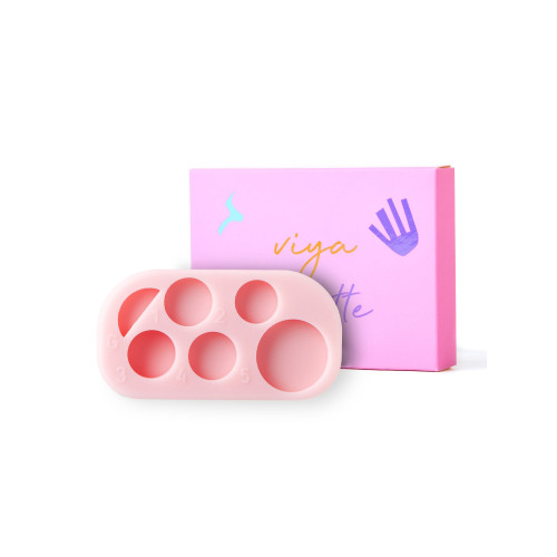 Палитра силиконовая для ламинирования ресниц Viya - Palette - розовая
