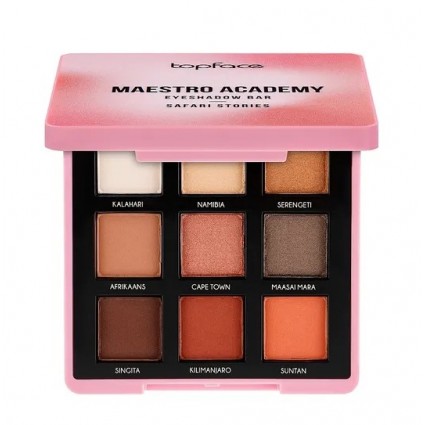 Paleta cieni do powiek (9 kolorów) TopFace / Maestro Academy (PT512) / 001 - Soft Dream, 7 g