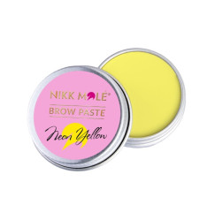Eyebrow paste BROW PASTE Nikk Mole / iron jar / Neon Yellow, 15 g