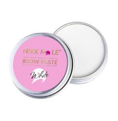 Eyebrow paste BROW PASTE Nikk Mole / iron jar / White, 15 g