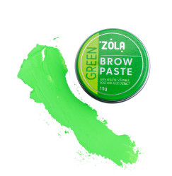 Pasta do konturowania brwi ZOLA / Brow Paste / Green, 15 g