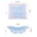 Płatki do rzęs Butterfly Lower Lash Roller (1 para w pudełku) - niebieskie z brokatem