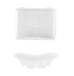 Butterfly Lashes Patch Rollers (1 pair per box) - transparent with glitter