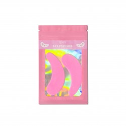 Патчи силиконовые для глаз Lendi / Eye Patches / розовые с блестками