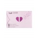 Reusable silicone eye patches ZOLA (1 pair) / pink