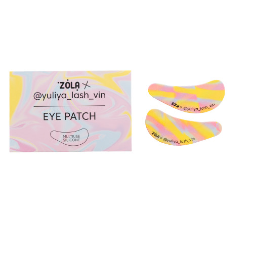 Plastry silikonowe na oczy ZOLA x Yuliya Lash Vin (1 para) / żółto-różowo-niebieskie BRIGHTS