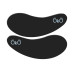 Plastry silikonowe pod oczy OKO - BLACK PAD - czarne