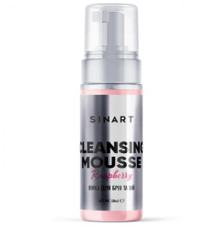 Pianka do brwi i rzęs Sinart MUS OCZYSZCZAJĄCY Malina, 50 ml