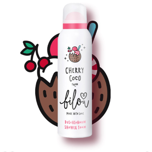Пінка для душу Bilou Cherry Coco Shower Foam /  Кокосовий крем та вишневе морозиво , 200 мл