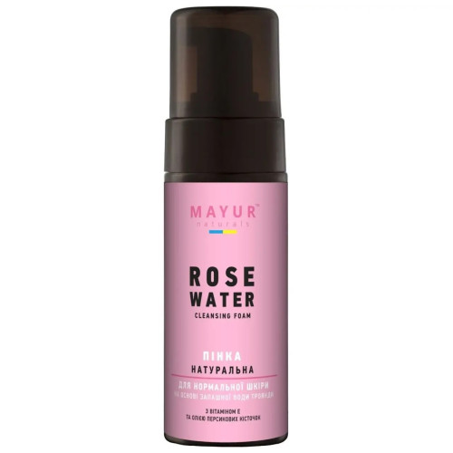 Foam for washing natural Mayur / Rose, 150 ml