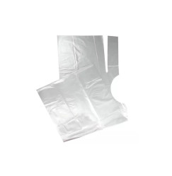 Disposable polyethylene peignoir Sanorma 100pcs/pack / white