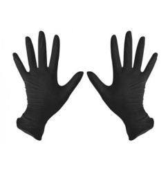 Black nitrile gloves, size S (pair, 2 pcs)