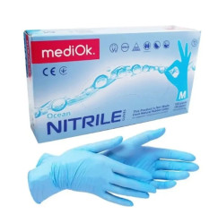 Nitrile gloves MediOk, 100 pcs. packed, size M / blue