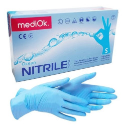 Nitrile gloves MediOk, 100 pcs. packed, size S / blue