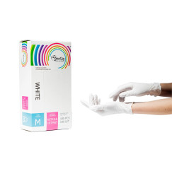 NITRILE gloves SANGIG Nitryle 100 pcs in pack - WHITE - size M
