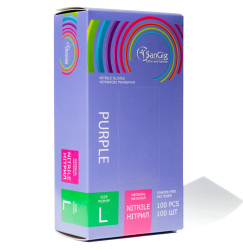 NITRILE gloves SANGIG Nitryle 100 pcs in pack - PURPLE - size L