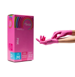 NITRILE gloves SANGIG Nitryle 100 pcs in pack - PINK - size M