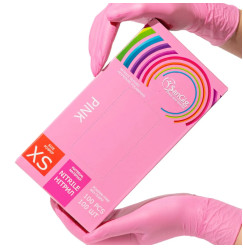 NITRILE gloves Nitryle SANGIG 100 pcs per pack / pink / size XS