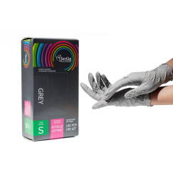 NITRILE gloves SANGIG Nitryle 100 pcs in pack - GRAY - size S