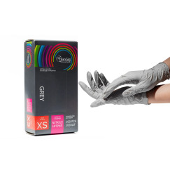 NITRILE gloves SANGIG Nitryle 100 pcs in pack - GRAY - size XS