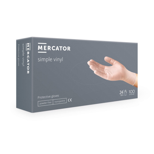 Vinylex vinyl gloves 100 pcs per pack, HS size / transparent