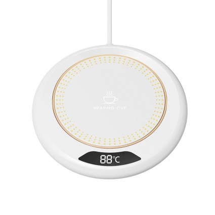 Gel heating coaster warmer - Heating Cup USB - white