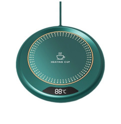 Gel heating coaster warmer - Heating Cup USB - emerald