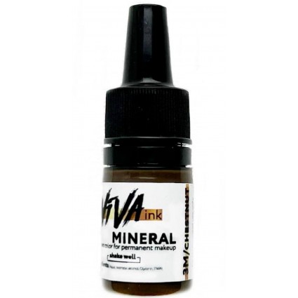 Пігмент для перманентного макіяжу брів Viva Mineral - 3M Chestnut, 6 мл - УЦІНКА (терміни до 12.25)