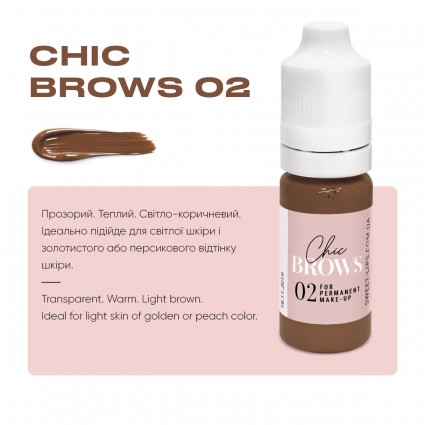 Chic Brows 02.5 ml eyebrow tattoo pigment - DISCOUNTED (ends on 7/26)