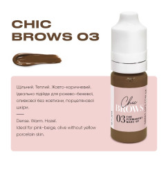Pigment for eyebrow tattoo Chic Brows 03, 5 ml