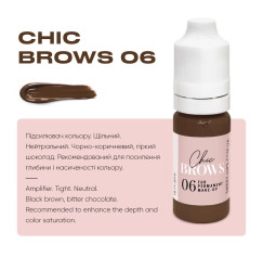 Пигмент для татуажа бровей Chic Brows 06, 5 мл