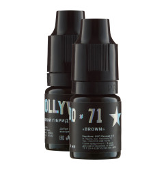 Hybrid eyebrow tattoo pigment The Mineral / HollyWood / #71 Brown, 6 ml