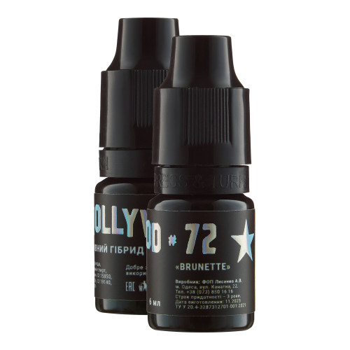 Hybrydowy pigment do tatuażu brwi The Mineral / HollyWood / #72 Brunetka, 6 ml