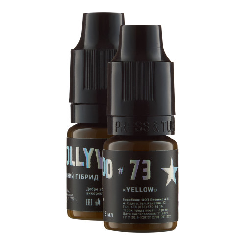 Hybrydowy pigment do tatuażu brwi The Mineral / HollyWood / #73 Yellow, 6 ml