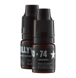Hybrid eyebrow tattoo pigment The Mineral / HollyWood / #74 Orange, 6 ml