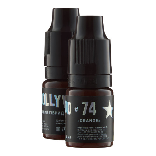 Hybrydowy pigment do tatuażu brwi The Mineral / HollyWood / #74 Orange, 6 ml