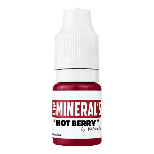 Mineralny pigment do tatuażu ust – Hot Berry, 6 ml