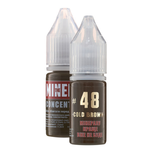 Пигмент для татуажа бровей The Mineral / CONCENTRATE / #48 Cold Brown, 11 мл
