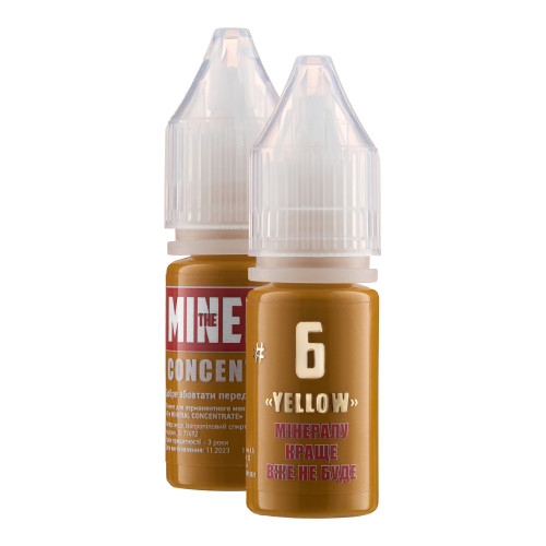 Korektor do tatuażu Pigment Mineralny / KONCENTRAT / #6 Żółty, 11 ml