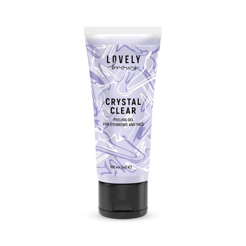 Пілінг-скатка для брів та обличчя Lovely Brows / CRYSTAL CLEAR, 100 мл
