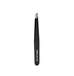 NIKK MOLE Slanted Eyebrow Tweezers (Sharp) - Black